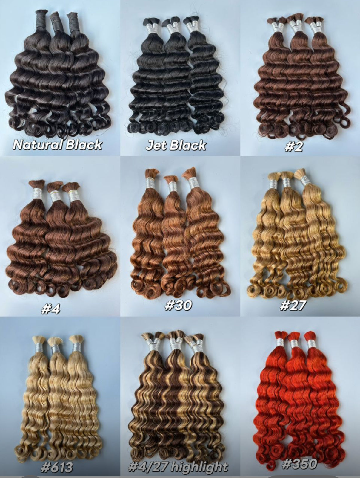 Virgin Bulk Braiding Hair